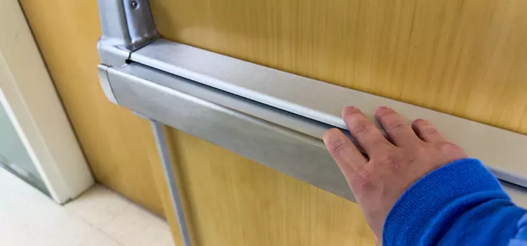 Installing a Push Bar on a Door Machesney Park